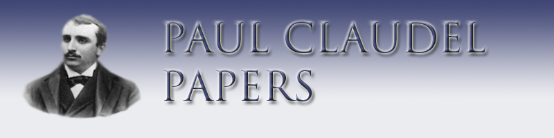 Paul Claudel Papers